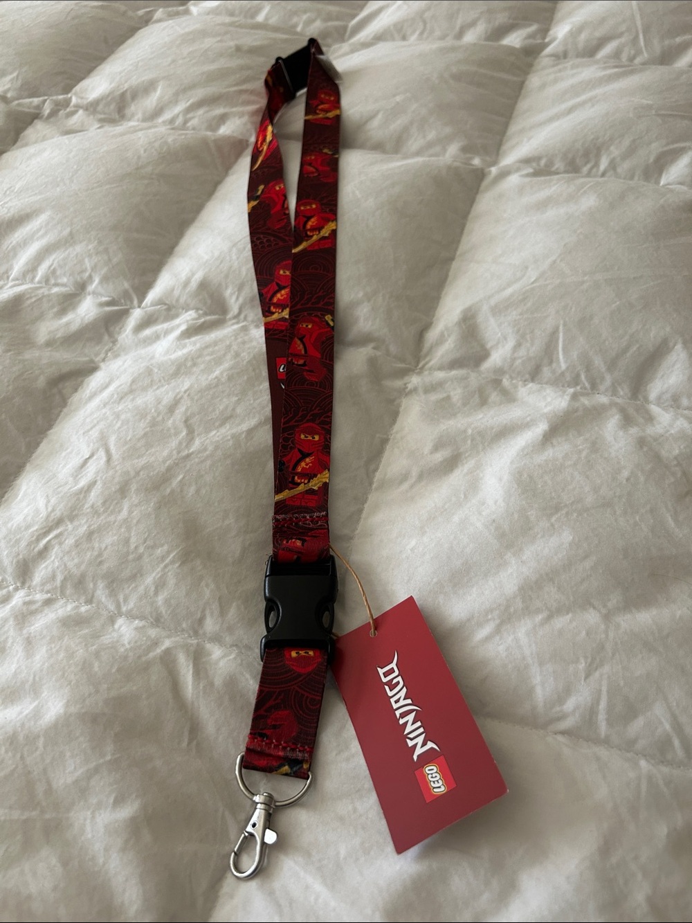 LEGO Ninjago Red Graphic Lanyard with Clip